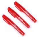 KIT 3 Canetas Viscot 1445-30 Ponta Fina Regular - Vermelha