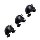 Kit 3 Canoa Caixa Tom Surdo Bumbo Bateria Preta 19.05 Spanking