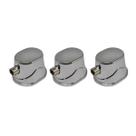 Kit 3 Canoa para Tom Surdo Caixa e Bumbo Cromada M6 19.1