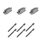 Kit 3 Canoas Tom Caixa Cromo 18.4 + 6 Parafusos 51 x 6mm M6 Kit 3 Canoas Tom Caixa Cromo 18.4 + 6 Parafusos 51 x 6mm M6