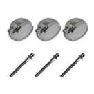 Kit 3 Canoas Tom Caixa Cromo 19.05 + 3 Parafusos 51 x 6mm M6 Kit 3 Canoas Tom Caixa Cromo 19.05 + 3 Parafusos 51 x 6mm M6