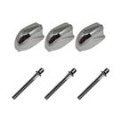 Kit 3 Canoas Tom Caixa Cromo 19.08 + 3 Parafusos 51 x 6mm M6 Kit 3 Canoas Tom Caixa Cromo 19.08 + 3 Parafusos 51 x 6mm M6