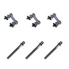 Kit 3 Canoas Tom Caixa Cromo 19.12 + 3 Parafusos 51 x 6mm M6 Kit 3 Canoas Tom Caixa Cromo 19.12 + 3 Parafusos 51 x 6mm M6