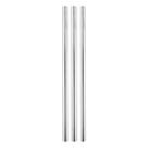 Kit 3 Canudos Retos de Aço Inox 20cm
