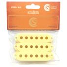 kit 3 Capa Captador STRATO Single CREME 52mm vintage white