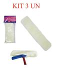 KIT 3 Capa P/rodo Esfregão Limpeza Lustra Dá Brilho 30cm