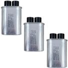 Kit 3 Capacitor Microondas Compatível com Brastemp Consul 0.95uf 2100va 5mm