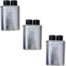 Kit 3 Capacitor Microondas Compatível com Electrolux 0.90uf 2100Va Polo 5mm