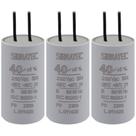 Kit 3 capacitor permanente com cabo 40,0 uf/250v