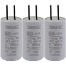 Kit 3 capacitor permanente com cabo 50,0 uf/250v