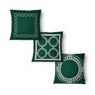 Kit 3 Capas Almofada Círculos 43x43cm Microfibra Verde Kit 3 Capas Almofada Círculos 43x43cm Microfibra Verde