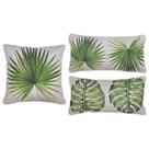 Kit 3 Capas Almofada Linho Costela Adão Livistona + Baguete