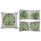 Kit 3 Capas Almofada Linho Livistona Costela Adão + Baguete