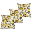 Kit 3 Capas de Almofada Impermeável Belize Zíper Invisível 45cmx45cm