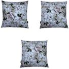 Kit 3 Capas de Almofada Impermeável Estampa Digital 100% Algodão Flor Branca Fundo Bege 43cmx43cm Kit 3 Capas de Almofada Impermeável Estampa Digital 100% Algodão Flor Branca Fundo Bege 43cmx43cm