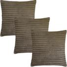 Kit 3 Capas de Almofadas Flanel Pelúcia Tabaco 45x45cm