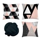 kit 3 capas de almofadas geométrica + 1 almofada de nó