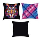 kit 3 capas de almofadas tiger color
