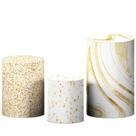 Kit 3 Capas de Cilindro P M G Para Festa Sublimado Com Glitter Tecido Veste Fácil