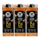 Kit 3 cappuccino 15g proteina power doce de leite 250ml 3corações