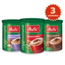 Kit 3 Cappuccinos Melitta 200g cada Tradicional + Chocolate + Chocolate com Avelã