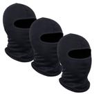 Kit 3 Capuz Balaclava Motoqueiro Frio Vento Proteção Facial