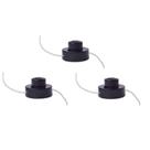 Kit 3 Carretéis C/ Nylon P/ Ap. Black+Decker GL300P