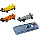 Kit 3 carrinhos de corrida com lançador radical brinquedo infantil presente para menino