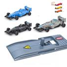 Kit 3 Carrinhos Formula 1 Com Lançador Plástico Brinquedo