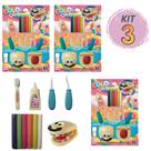 Kit 3 Cartelas De Massinhas Para Moldar Modelar Dentista 18 Cores - Pica Pau