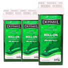 Kit 3 Cera Depilatória Depimiel Roll-On Alta Aderência 100g
