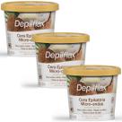 Kit 3 Cera Depilatória Micro-Ondas Depilflax Coco 100g