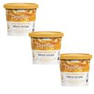 Kit 3 Cera Depilatória Micro-Ondas Depilflax Natural 100g