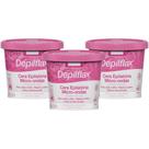 Kit 3 Cera Depilatoria Micro-ondas Rosas Depilflax Buco Axila Virilha Todos Tipos Pele Rapida 100g