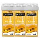 Kit 3 Cera Depilatória Roll-on Clássica Depimiel 100g