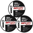 Kit 3 Cera Modeladora Antifrizz Black 160g - Infinity Kit 3 Cera Modeladora Antifrizz Black 160g - Infinity