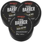 Kit 3 Cera Modeling Wax Classic Barber 80g - Infinity