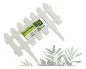Kit 3 Cercas Decorativa jardim De Plástico Tipo Madeira