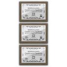 Kit 3 Certificados Diplomas A4 com Tela de Acetato e MDF