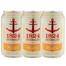 Kit 3 Cerveja Imigração 1824 Pilsen Puro Malte Lata 350ml Kit 3 Cerveja Imigração 1824 Pilsen Puro Malte Lata 350ml