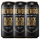 Kit 3 Cerveja Preta Brewdog Black Heart Draught Stout 440ml