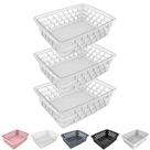 Kit 3 Cesto Organizador Multiuso Decorativo Grande 25x20 cm