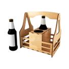 Kit 3 Cesto Porta Garrafa Para Presente 24,5x18x25,5 Laser Mdf Madeira