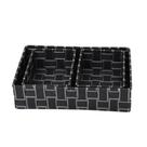 Kit 3 Cestos Organizador de Luxo Multiuso Gaveta Organizador