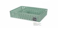 Kit 3 cestos organizador p-m-g verde - usual - 0631 - Usual Utilidades