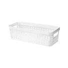 Kit 3 Cestos Organizador Trama Rattan 2000ml/3600ml s/ Tampa