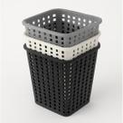Kit 3 Cestos Telada Plástico Organizador Escritório Banheiro Cozinha Lápis Maquiagem