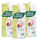 kit 3 Chá branco sabor lichia Feel Good 1L 1000ml