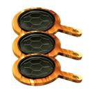 Kit 3 Chapas Petisco Redonda Copa 2022 Com Suporte 20x4cm
