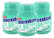 Kit 3 Chiclete Mentos Pure Fresh Wintergreen Sem Açucar 56g